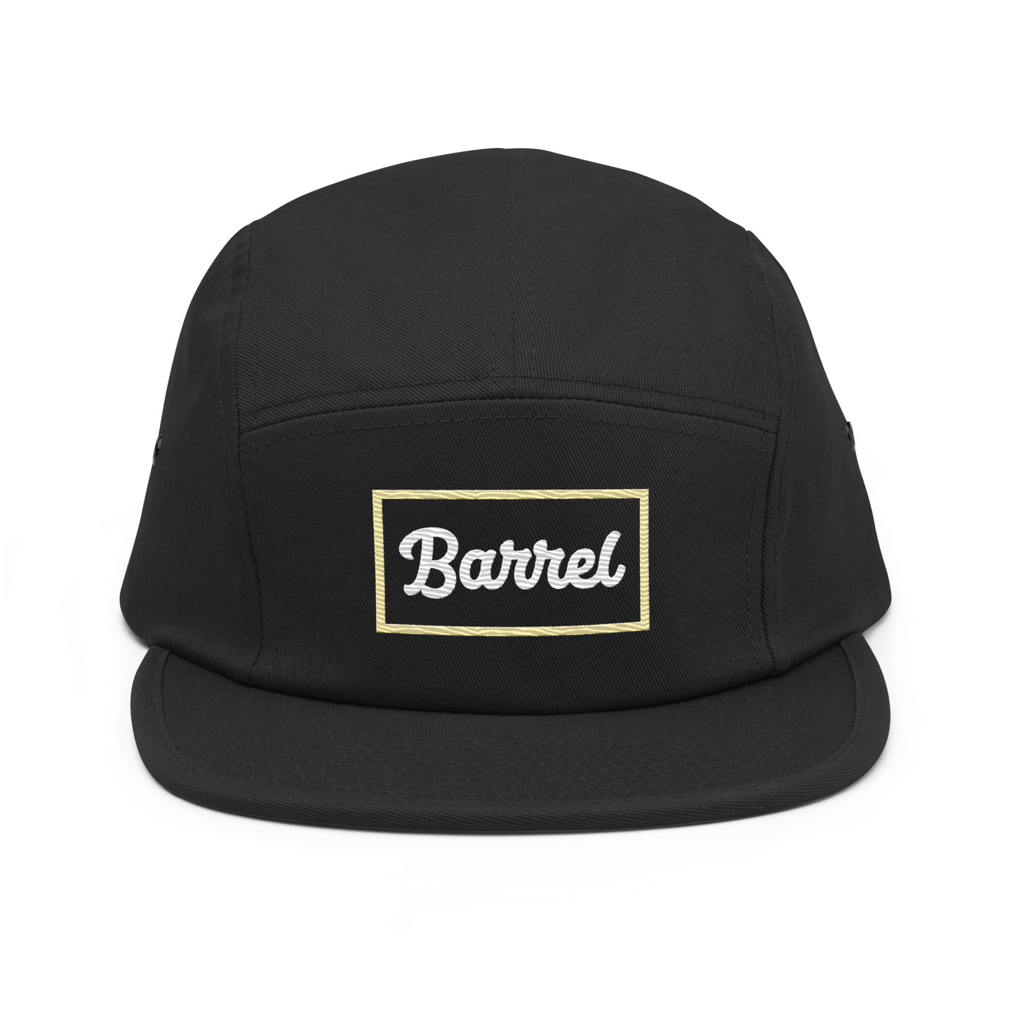 Gorra de cinco paneles Barrel negro