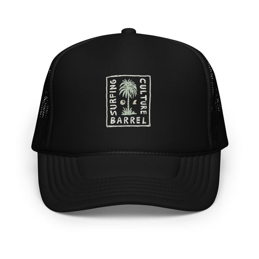 Gorra Barrel trucker con frontal de espuma