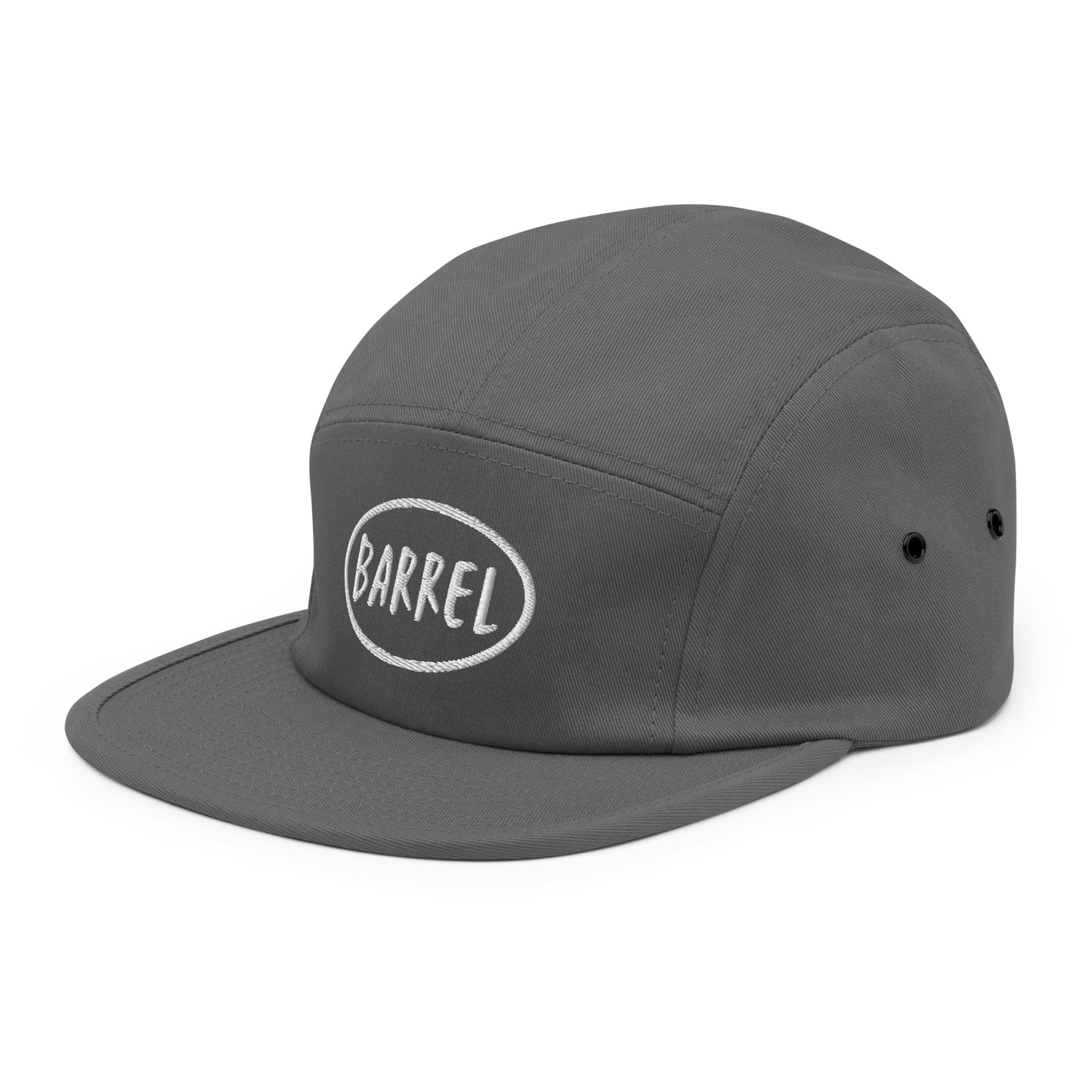 Gorra Barrel cinco paneles bordado