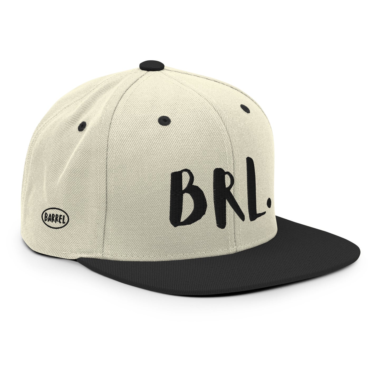 Gorra snapback Barrel bordado logo lateral