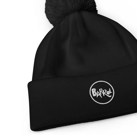 Gorro con pompón Barrel Bordado