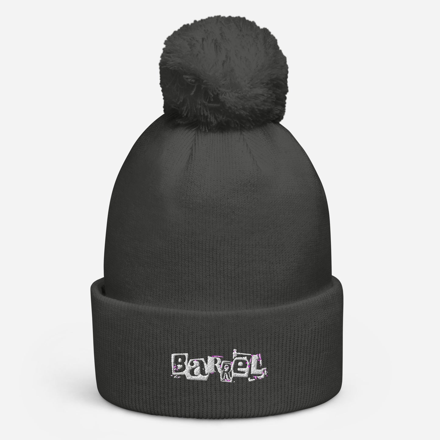 Gorro con pompón Barrel Bordado